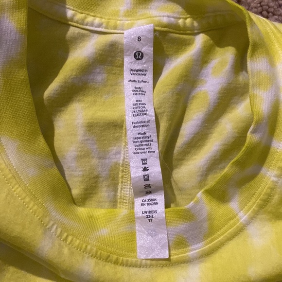 Lulu Lemon tie dye cropped tank - Picture 4 of 4